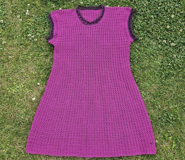 Frauhohmanns Häkelkleid „LavaGlut“
