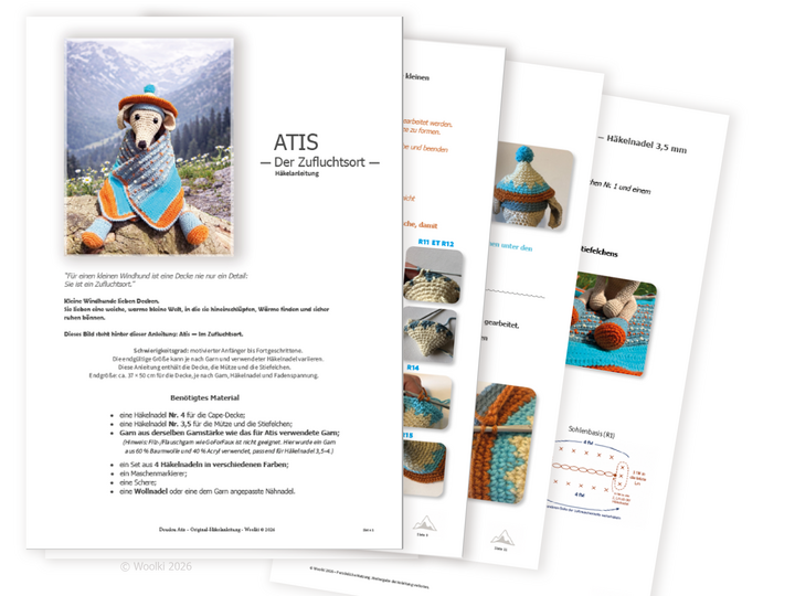 Atis’ Zufluchtsort – Häkelanleitung für Decke und Accessoires