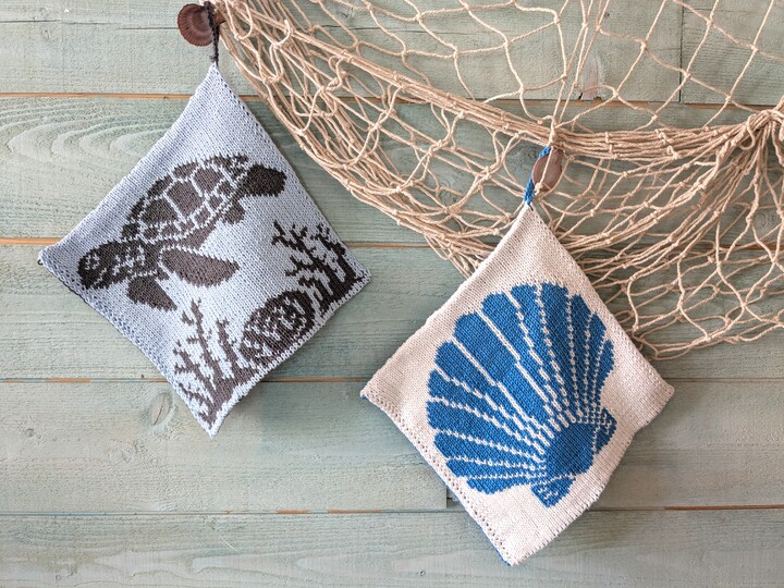 Topflappen "Lust auf Meer 3.0" - Doubleface Strickanleitung