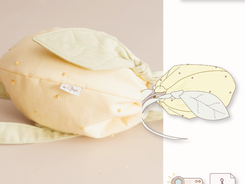 Zitronen Tasche Schnittmuster für Kinder