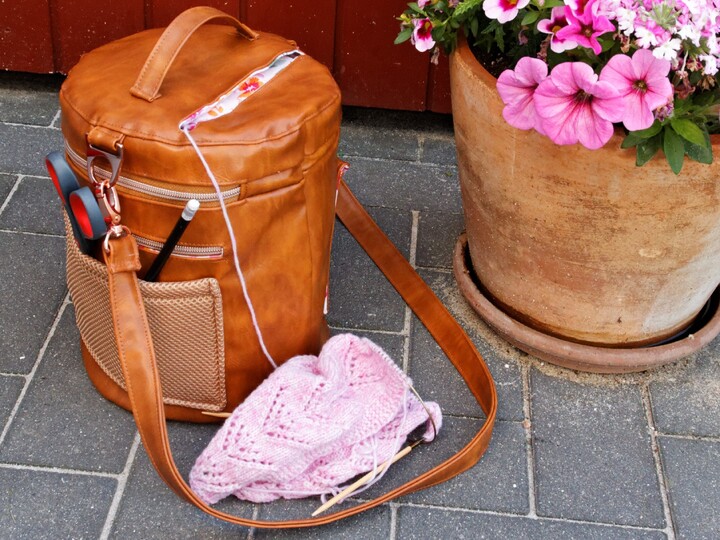 Kleine Handarbeitstasche nähen – Anleitung & Schnittmuster