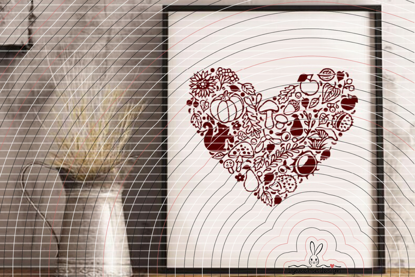 Herz Herbst Plotterdatei SVG DXF