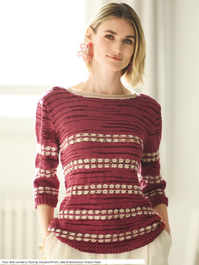 Pulli mit Streifenfolge