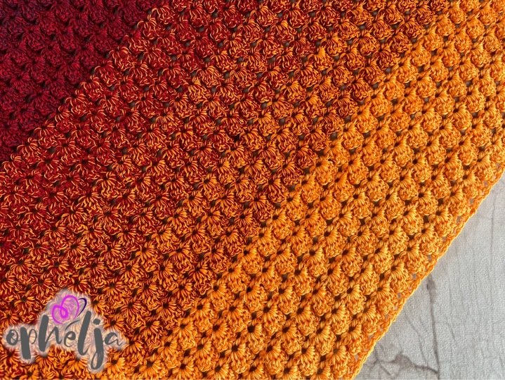Anleitung für das asymmetrische Dreieckstuch Leaves & Seashells