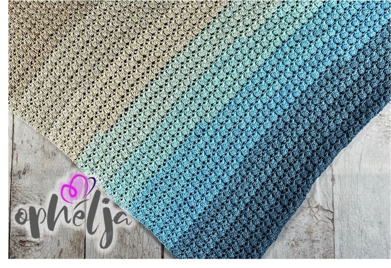 Anleitung für das asymmetrische Dreieckstuch Leaves & Seashells