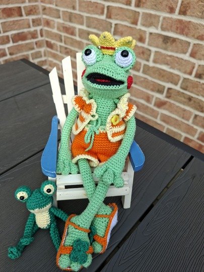 Froschkönig zum verlieben - Amigurumi Häkelanleitung - PDF Deutsch