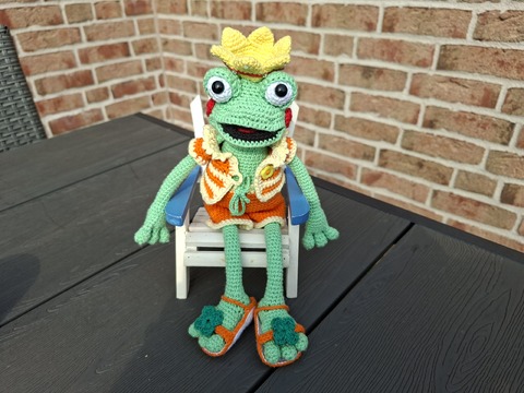 Froschkönig zum verlieben - Amigurumi Häkelanleitung - PDF Deutsch