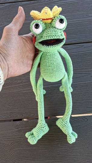 Froschkönig zum verlieben - Amigurumi Häkelanleitung - PDF Deutsch