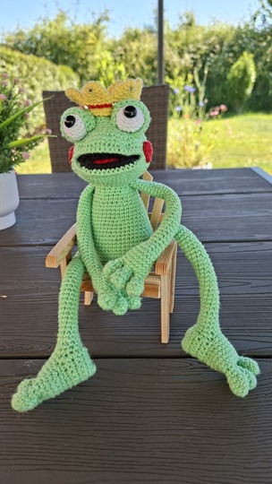 Froschkönig zum verlieben - Amigurumi Häkelanleitung - PDF Deutsch