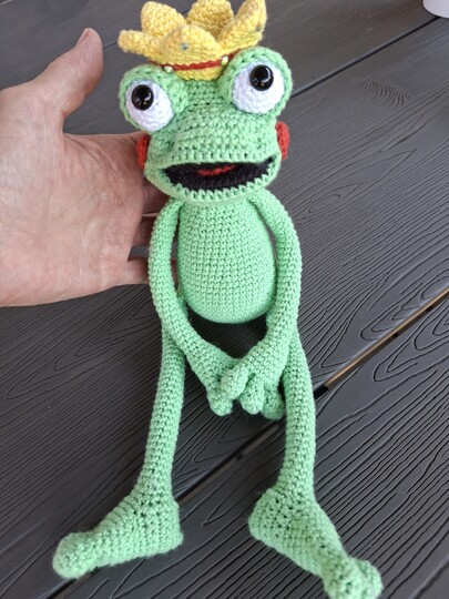 Froschkönig zum verlieben - Amigurumi Häkelanleitung - PDF Deutsch
