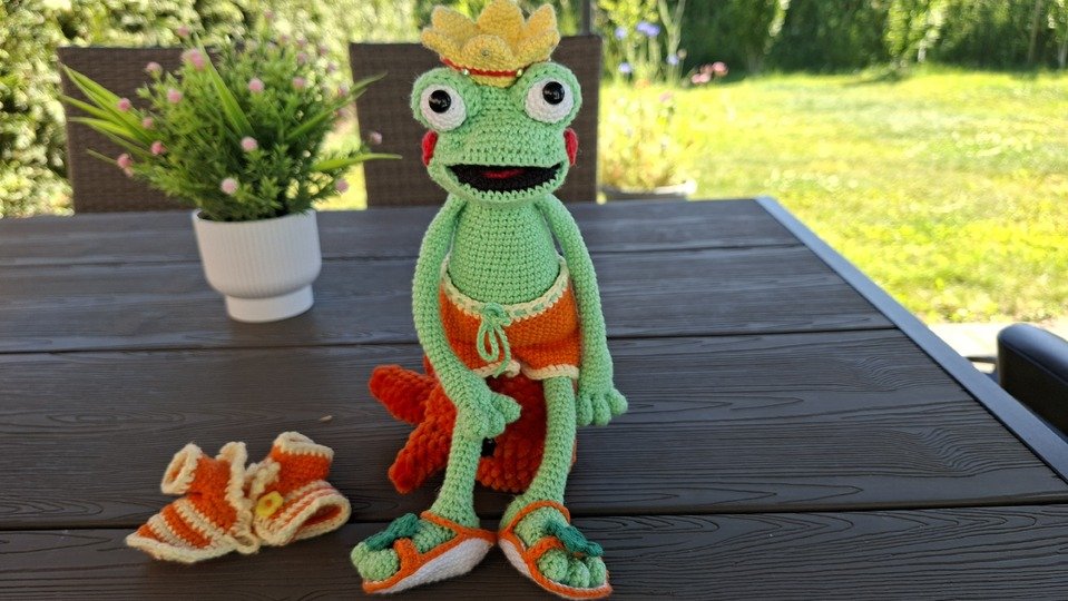 Froschkönig zum verlieben - Amigurumi Häkelanleitung - PDF Deutsch