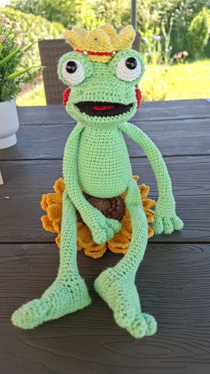 Froschkönig zum verlieben - Amigurumi Häkelanleitung - PDF Deutsch
