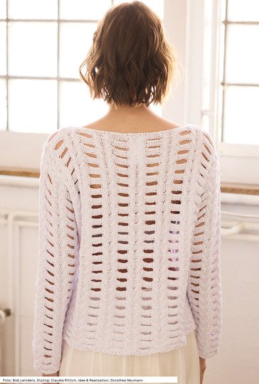 Pulli mit Zopfstrukturmuster