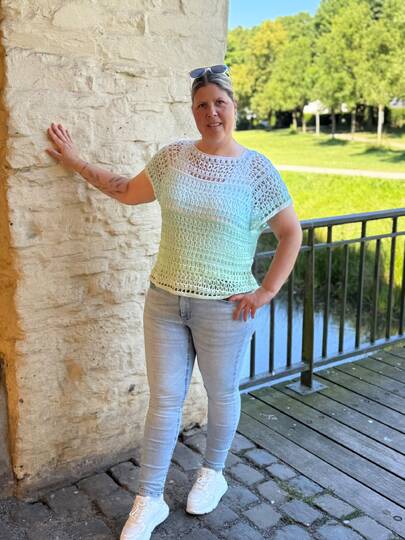 Häkelanleitung Shirt/Pullover Imala