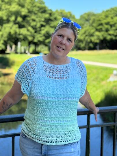Häkelanleitung Shirt/Pullover Imala