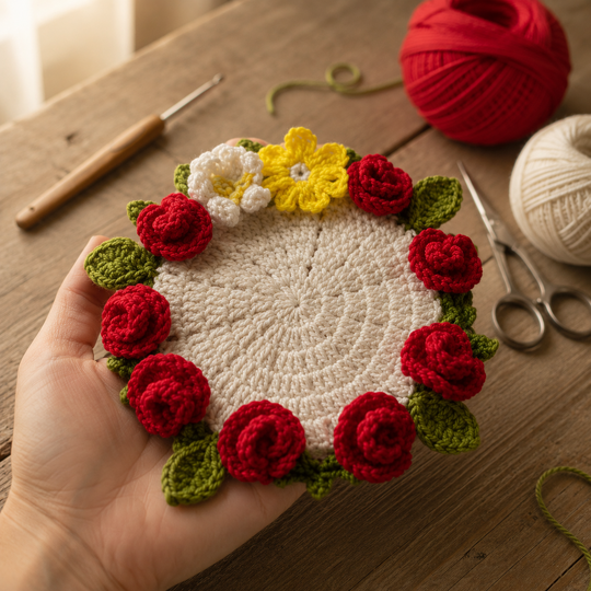 Crochet Flower Bouquet PDF Pattern + English Video Tutorial