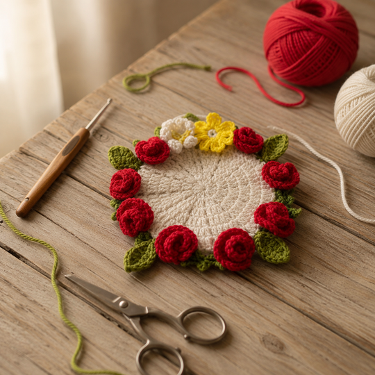 Crochet Flower Bouquet PDF Pattern + English Video Tutorial