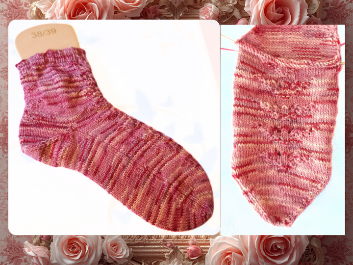Strickanleitung für Toe-up-Socke Shimofuri