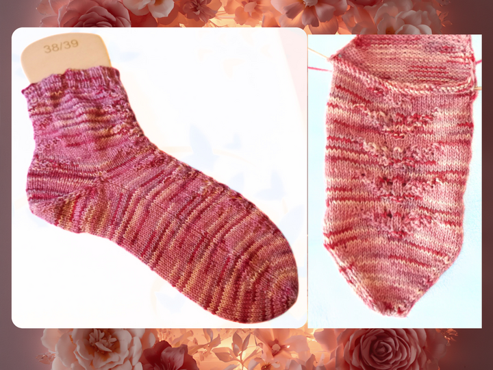 Strickanleitung für Toe-up-Socke Shimofuri