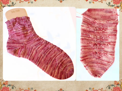 Strickanleitung für Toe-up-Socke Shimofuri