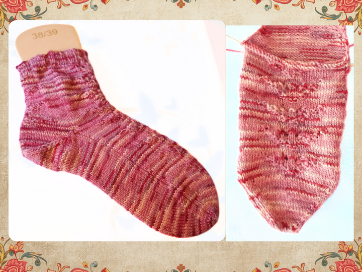 Strickanleitung für Toe-up-Socke Shimofuri
