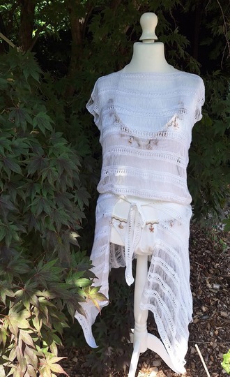 Häkelanleitung Sun-Set Breeze Twinset – 2 in 1: lässiges Shirt & Stola