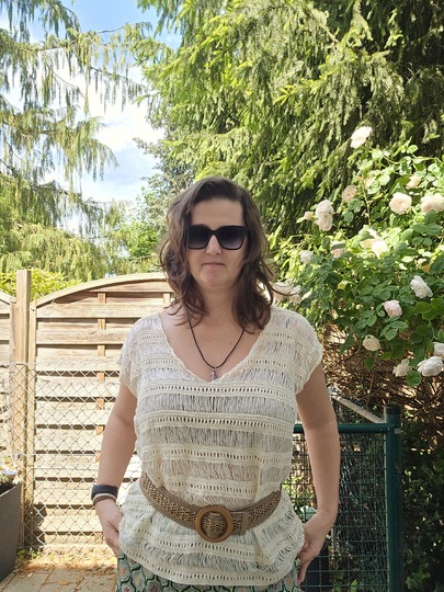 Häkelanleitung Sun-Set Breeze Twinset – 2 in 1: lässiges Shirt & Stola