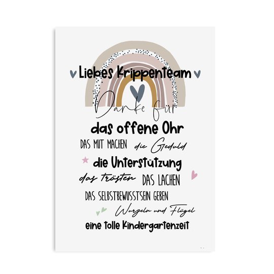 Poster Abschied Kita oder Krippe Abschiedsgeschenk KITA Digitale Datei
