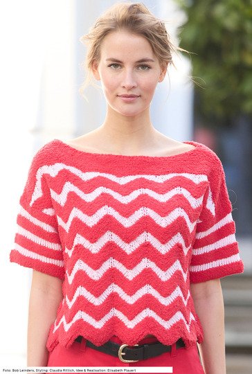 Pullover mit Zackenmuster