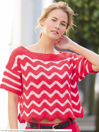Pullover mit Zackenmuster