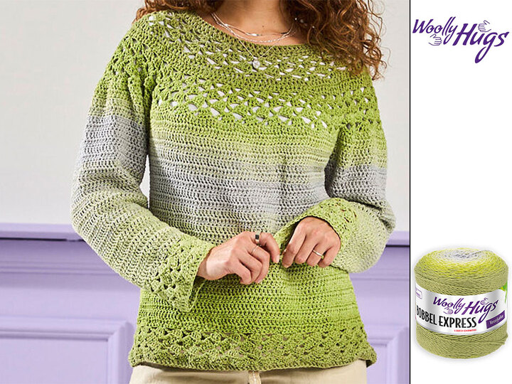 PULLI HELGA … MIT MUSTERPASSE GEHÄKELT