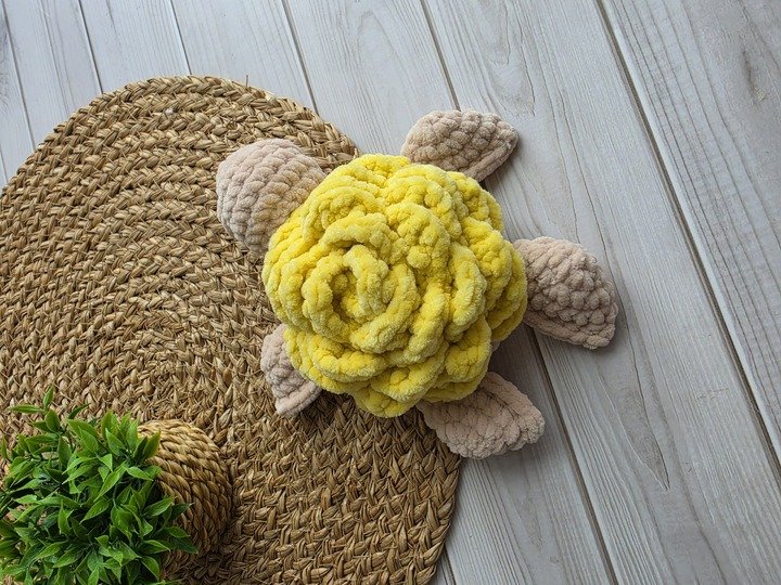 Rosie – Flower Turtle Crochet Pattern | PDF Amigurumi Tutorial No-Sew