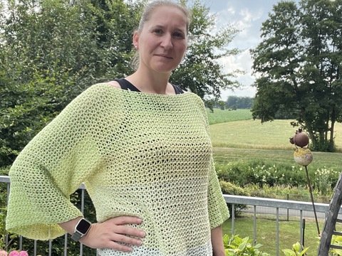 Häkelanleitung für einen leichten Sommerpullover - für Fortgeschrittene