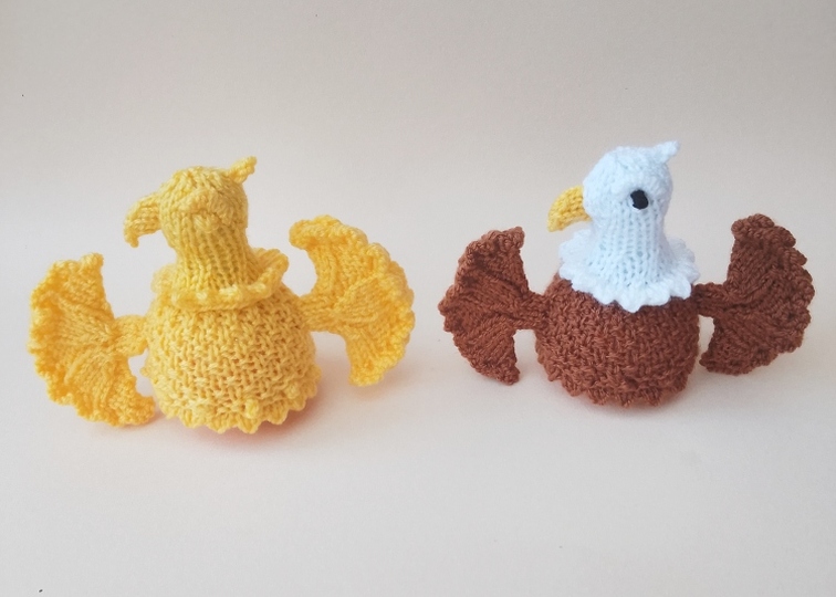TeaCosyFolk's American Eagle Chocolate Orange Cosy Knitting Pattern July 4