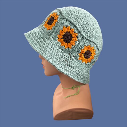 Häkelanleitung Sommerhut Sunflower -für Fortgeschrittene