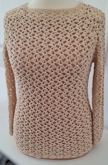 Pullover / Shirt "Wüstenwind" Häkelanleitung RVO jede Größe