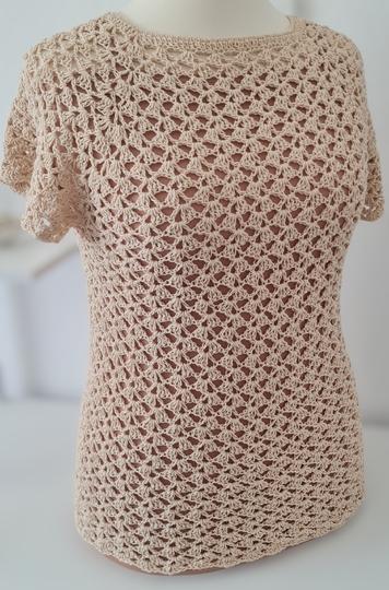 Pullover / Shirt "Wüstenwind" Häkelanleitung RVO jede Größe