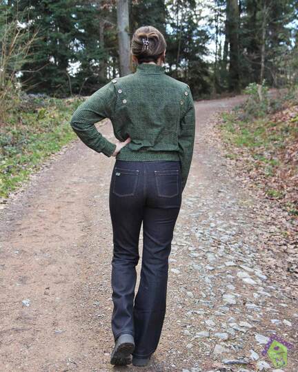 Schnittmuster High Waist Schlagjeans "Der geschlungene Pfad" Damen Gr.16-31