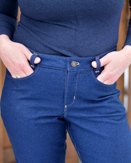 Schnittmuster Mid Waist Schlagjeans "Der geschlungene Pfad" Damen Gr.16-31