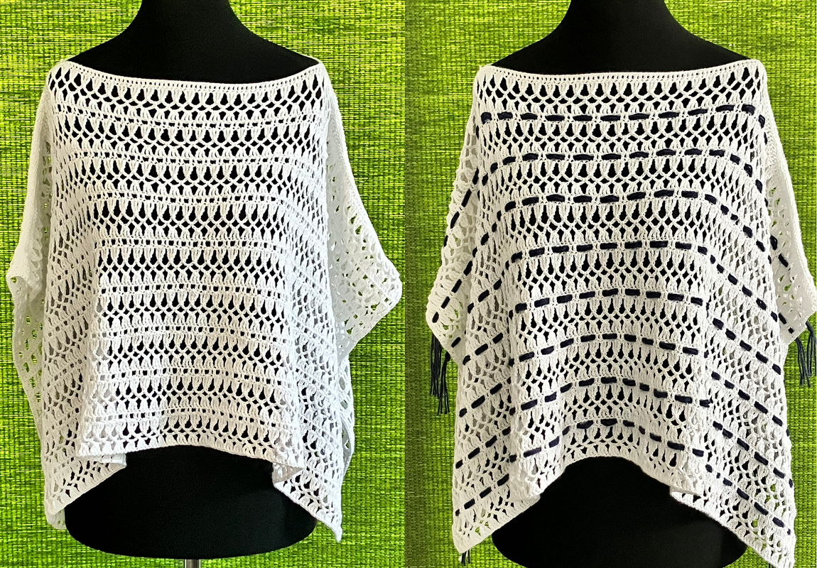 Flatter-Poncho – einfache Häkelanleitung - Bild 6