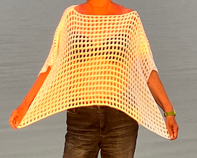 Flatter-Poncho – einfache Häkelanleitung