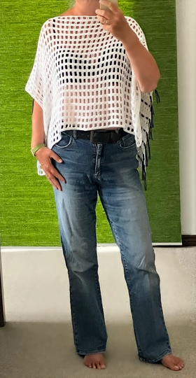 Flatter-Poncho – einfache Häkelanleitung