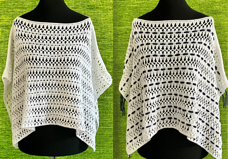 Flatter-Poncho – einfache Häkelanleitung