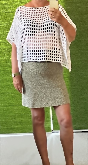 Flatter-Poncho – einfache Häkelanleitung