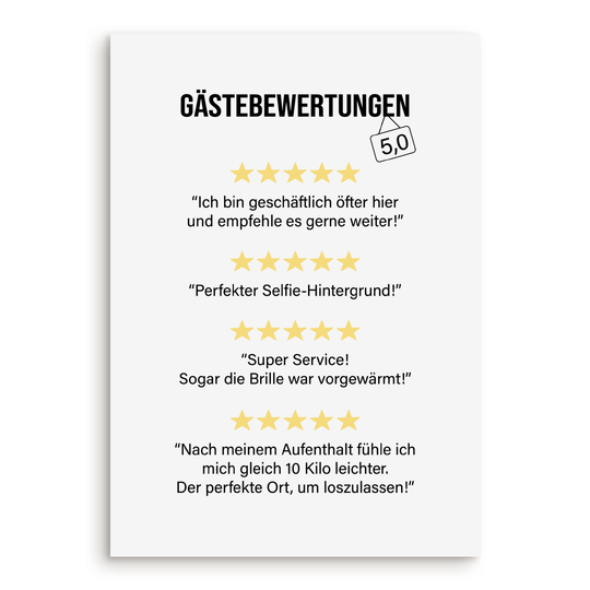 Poster Toilette Gästebewertungen Badezimmer Wandbild Download Digitale Date