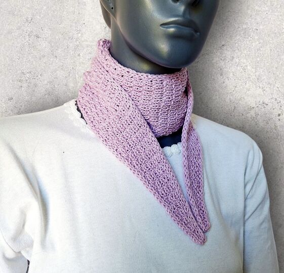 Strickanleitung Mini-Schal, Halstuch aus Baumwollgarn   #383