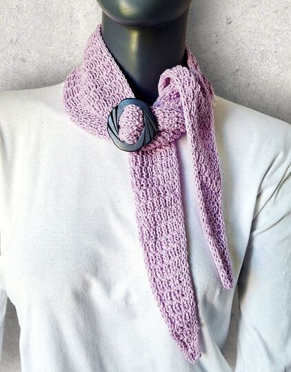Strickanleitung Mini-Schal, Halstuch aus Baumwollgarn   #383