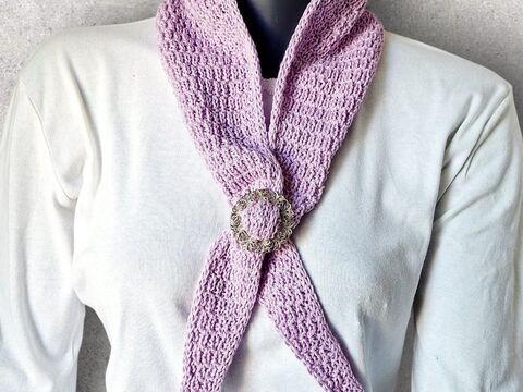 Strickanleitung Mini-Schal, Halstuch aus Baumwollgarn   #383