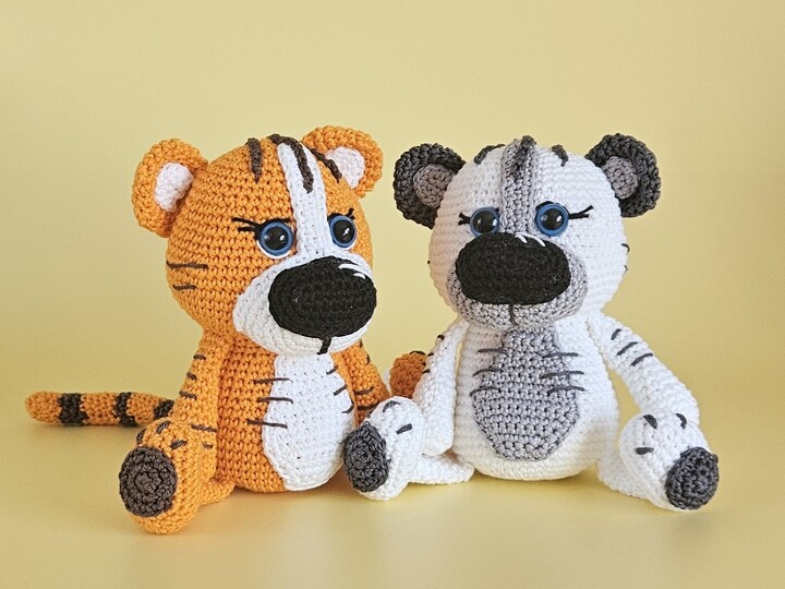 Tiger Theodor - Häkelanleitung Amigurumi Tiger PDF