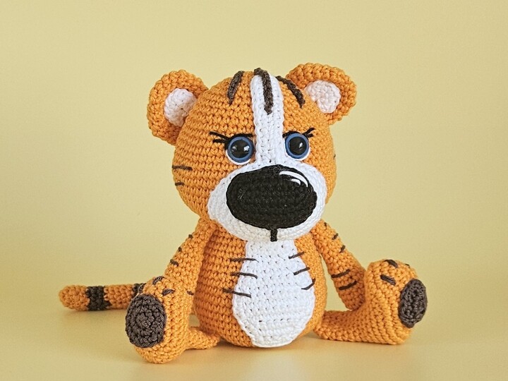 Tiger Theodor - Häkelanleitung Amigurumi Tiger PDF